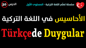 الأحاسيس في اللغة التركية