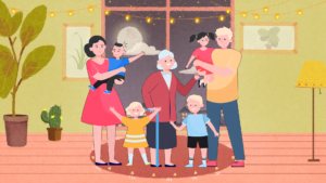 في بيت الجدة يوم العيد