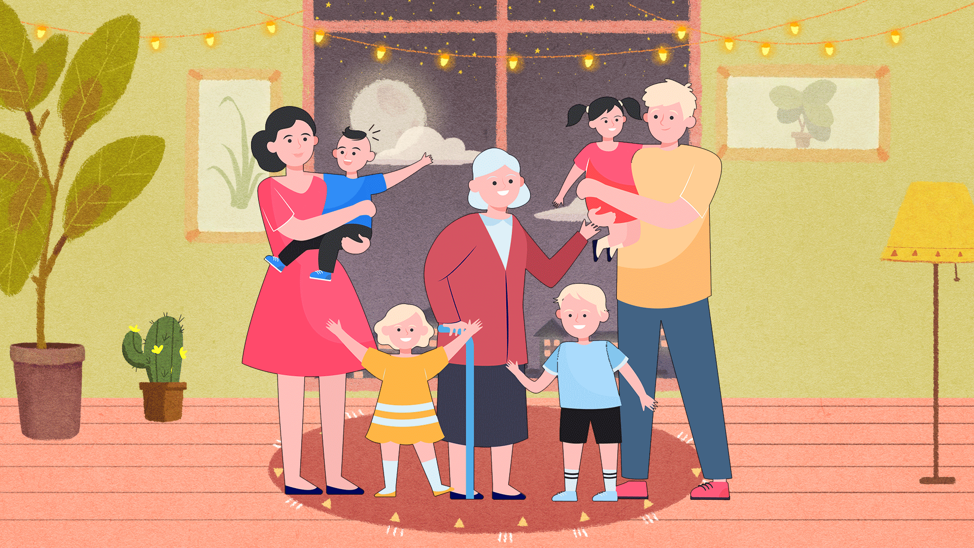 في بيت الجدة يوم العيد Anneannenin evinde bayramın toplantısı – الدرس الخامس عشر